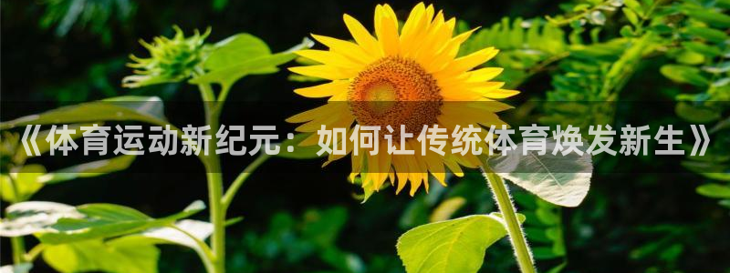 欧亿体育官方正版app集团官网网址:《体育运动新纪元:如何让